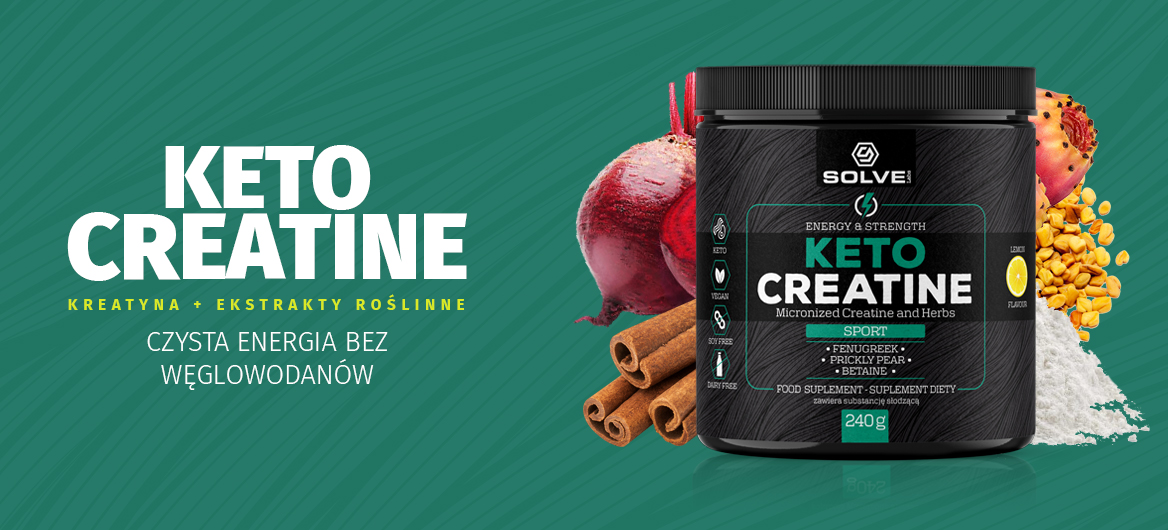 Keto Creatine 240g Energy & Strength Kreatyna Solve Labs